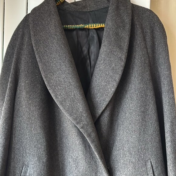 Vintage Grey 100% Cashmere Coat - Picture 2 of 5